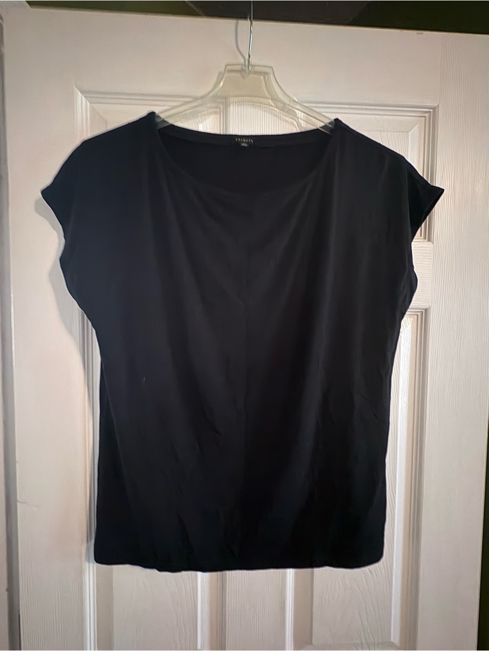 Talbots Black Short Sleeve Shell Tee